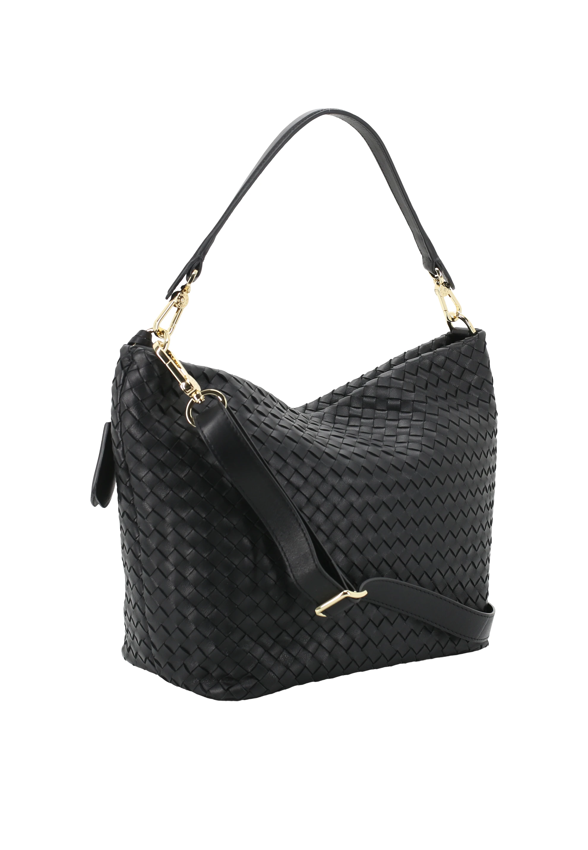Sac EBONY Cuir Piuma Weaving