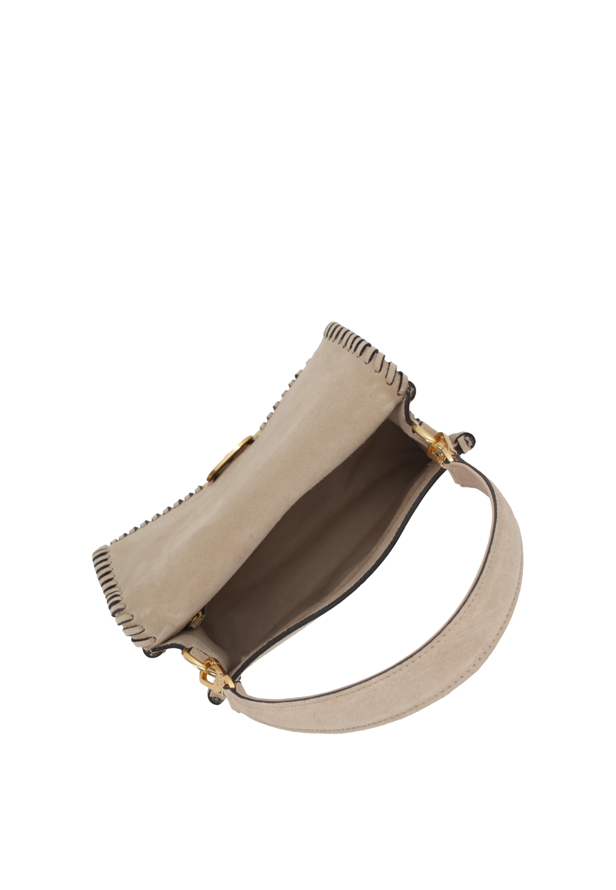 Borsa a spalla TEMI STITCH Pelle Suede