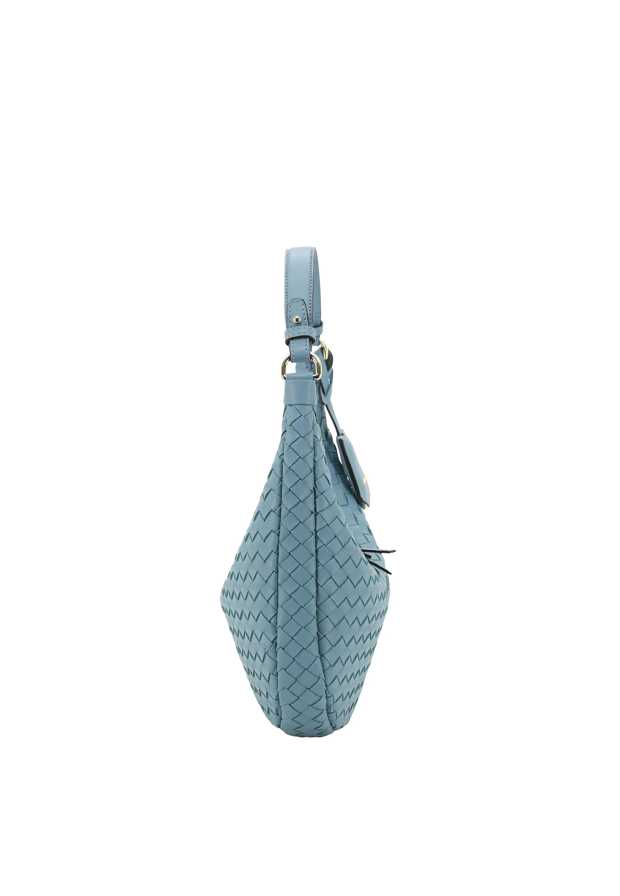 Beutel NANA mini Leder Piuma weaving