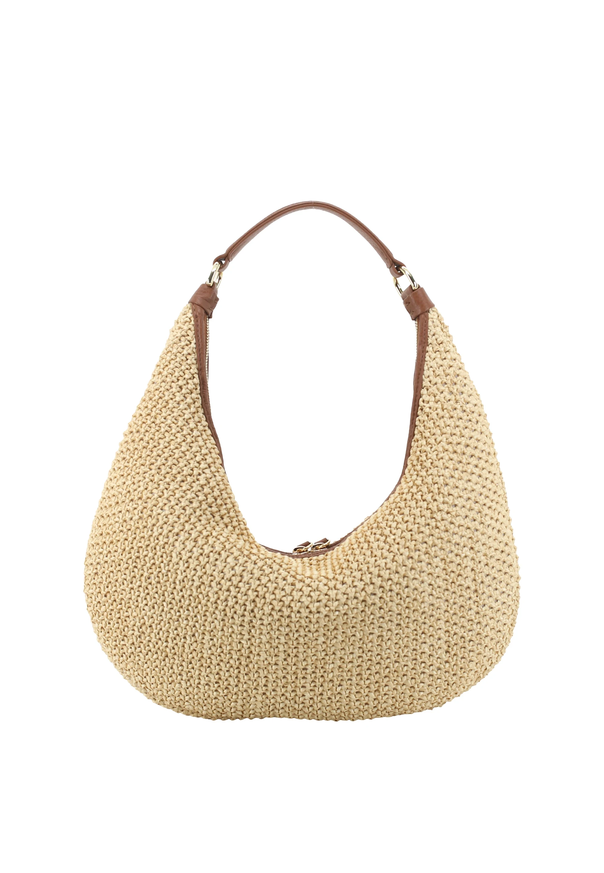 Beutel NANA small Raffia Maglia/Leder