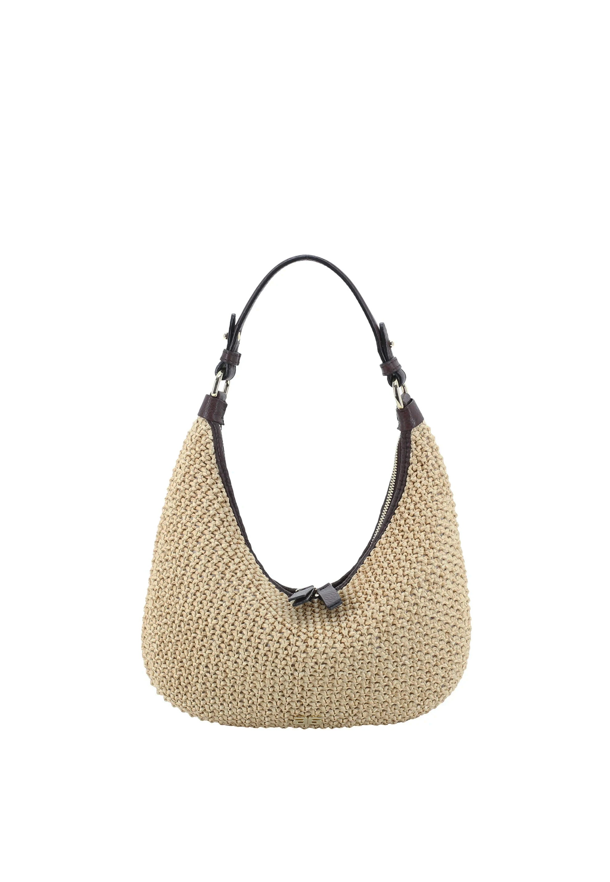 Sac NANA mini Raffia Maglia/cuir