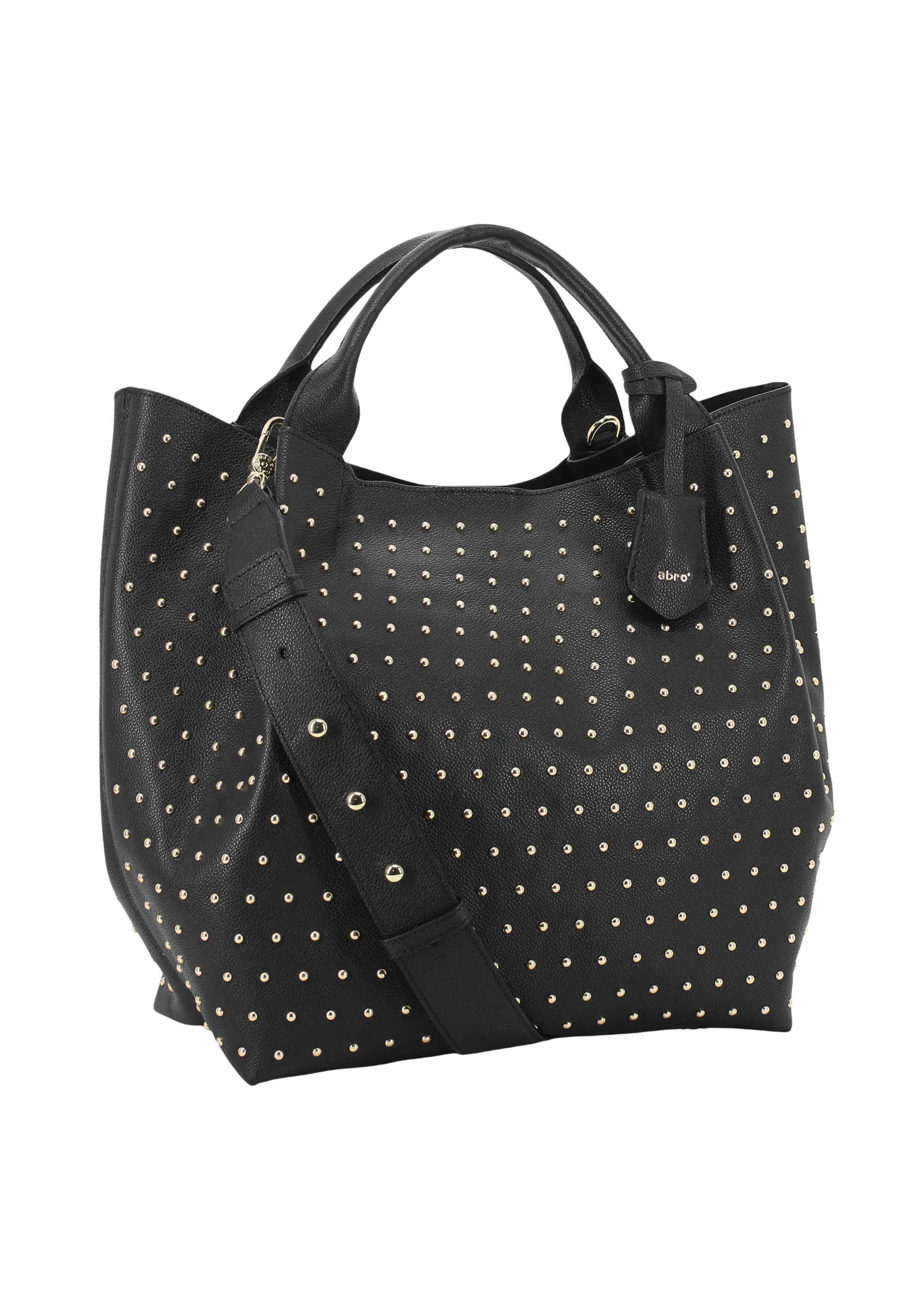 Sac shopping ESSENTAIL studs Cuir Agave