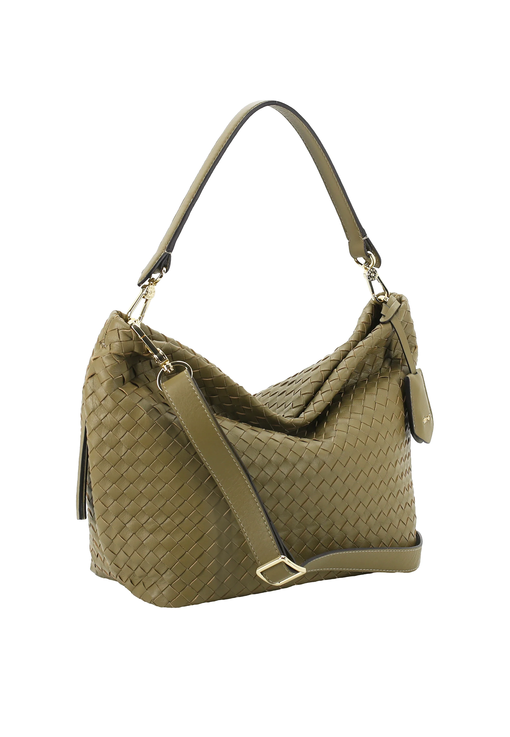 Beutel EBONY Leder Piuma Weaving