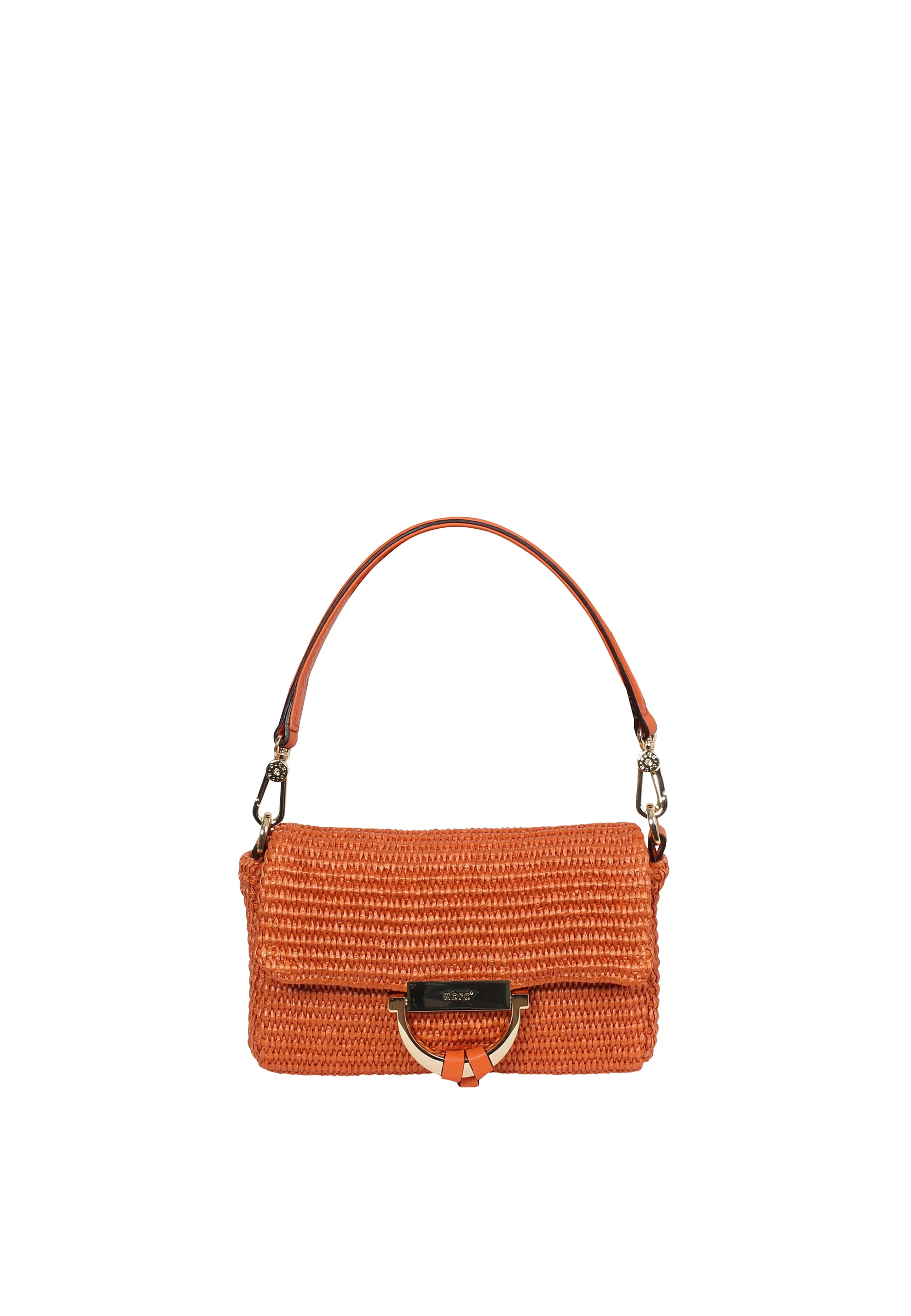 Shoulder bag TEMI Leather Raffia