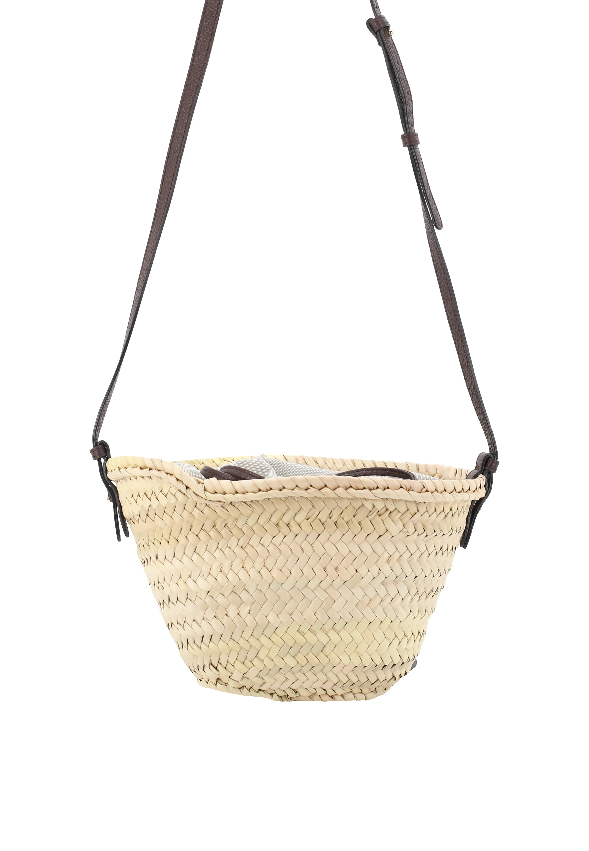 Umhängetasche GEMMA Palm/Leder Agave