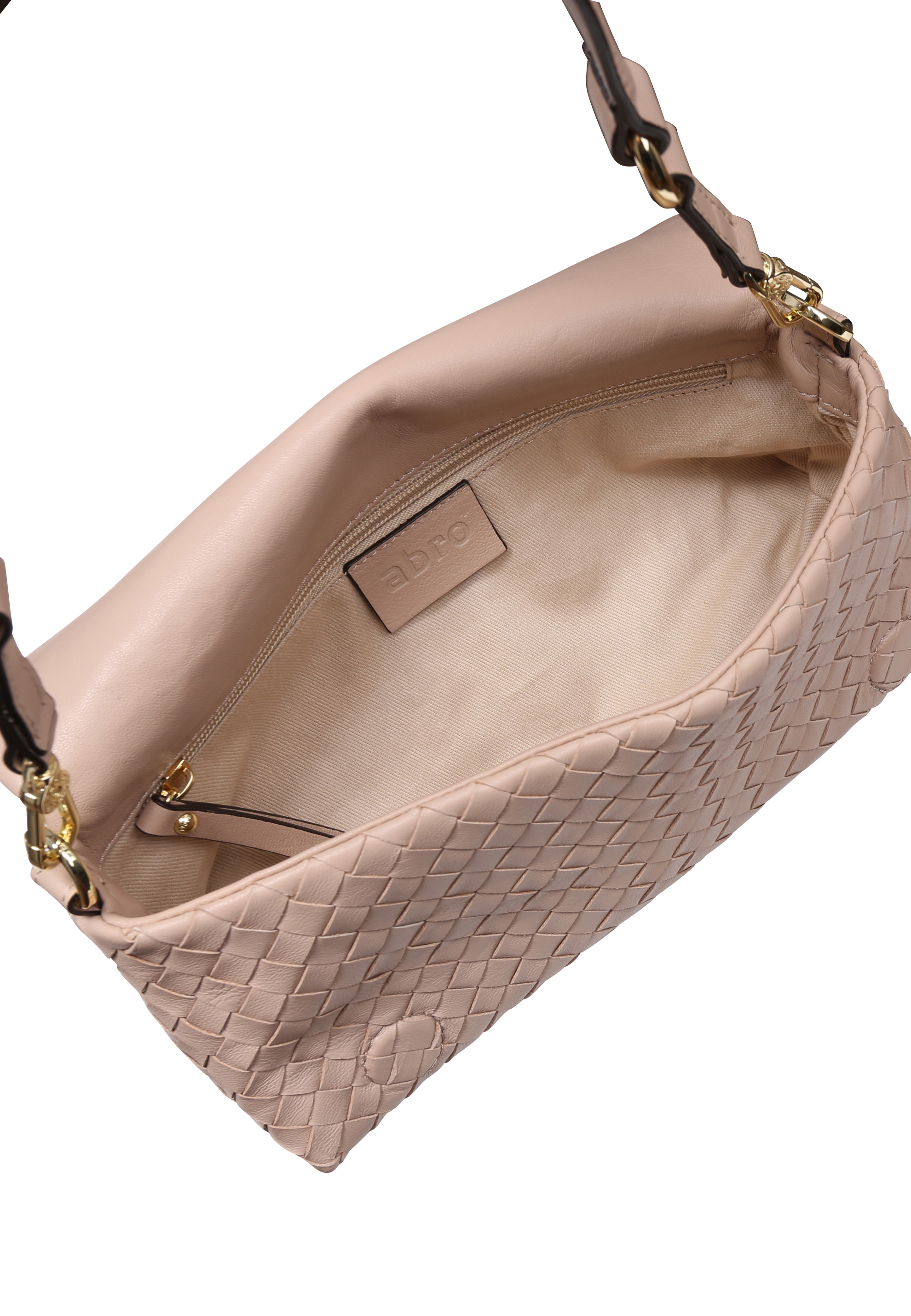 Shoulderbag MILA Leather Piuma weaving