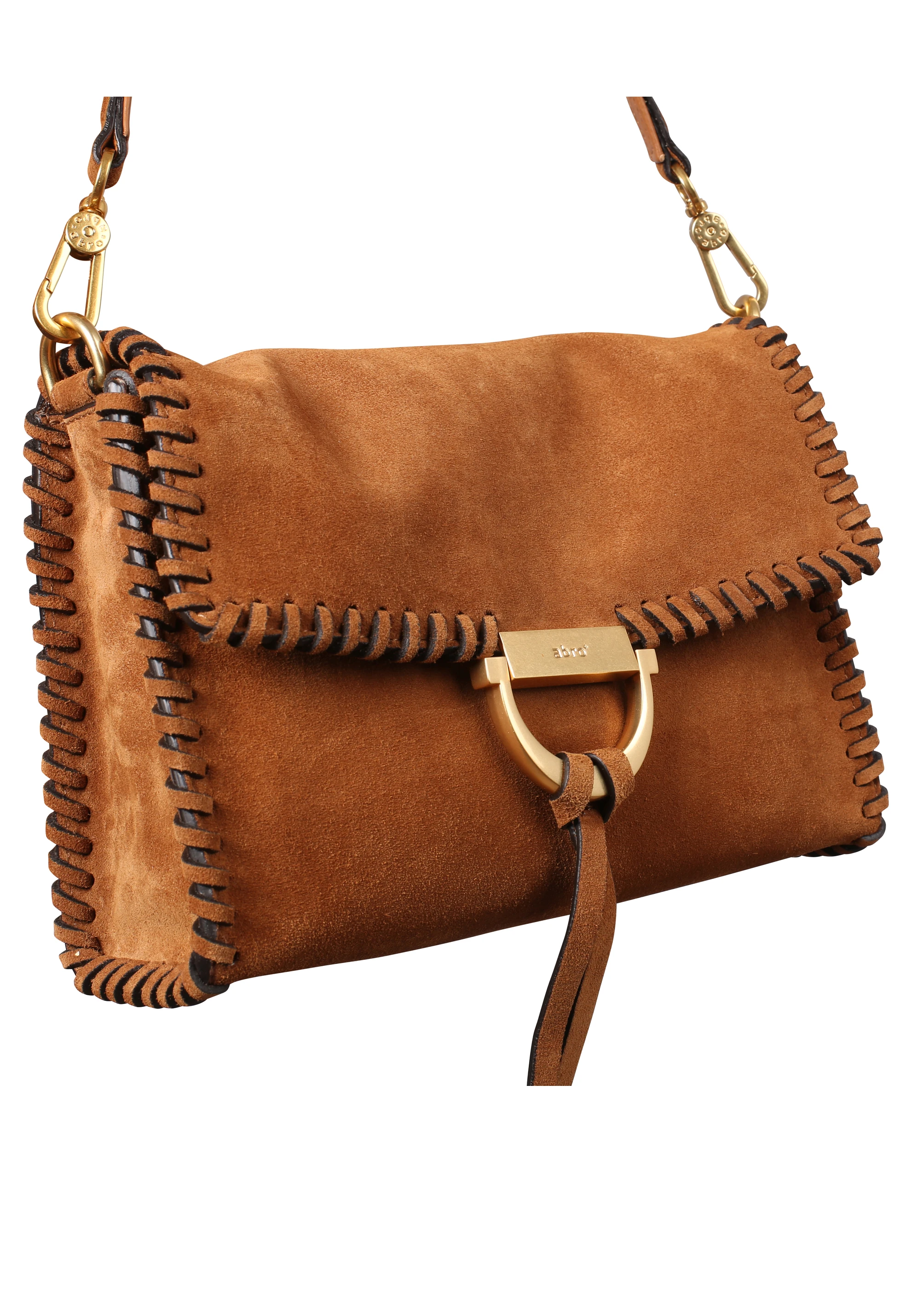 Borsa a spalla TEMI STITCH Pelle Suede
