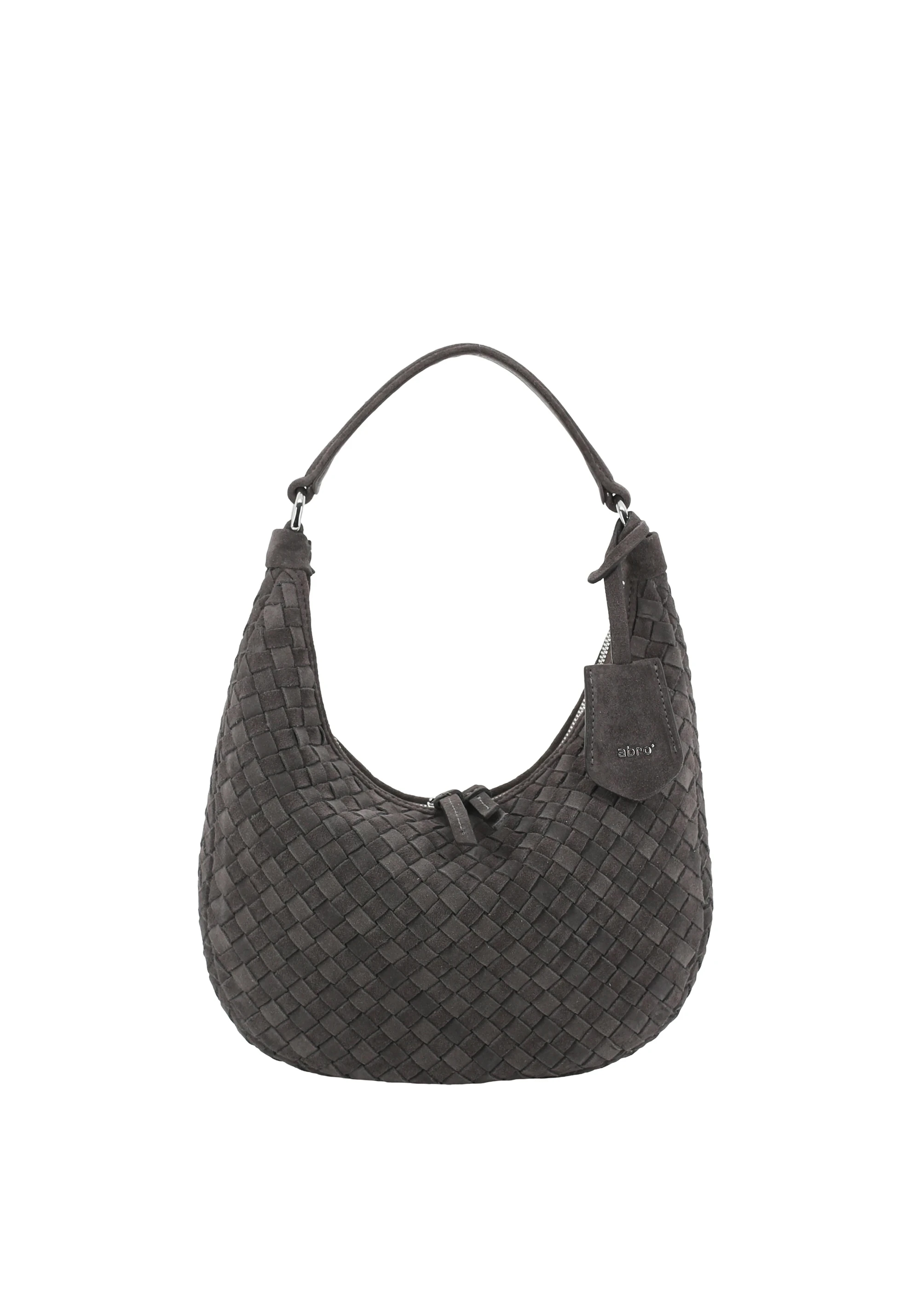 Beutel NANA mini Leder Suede weaving