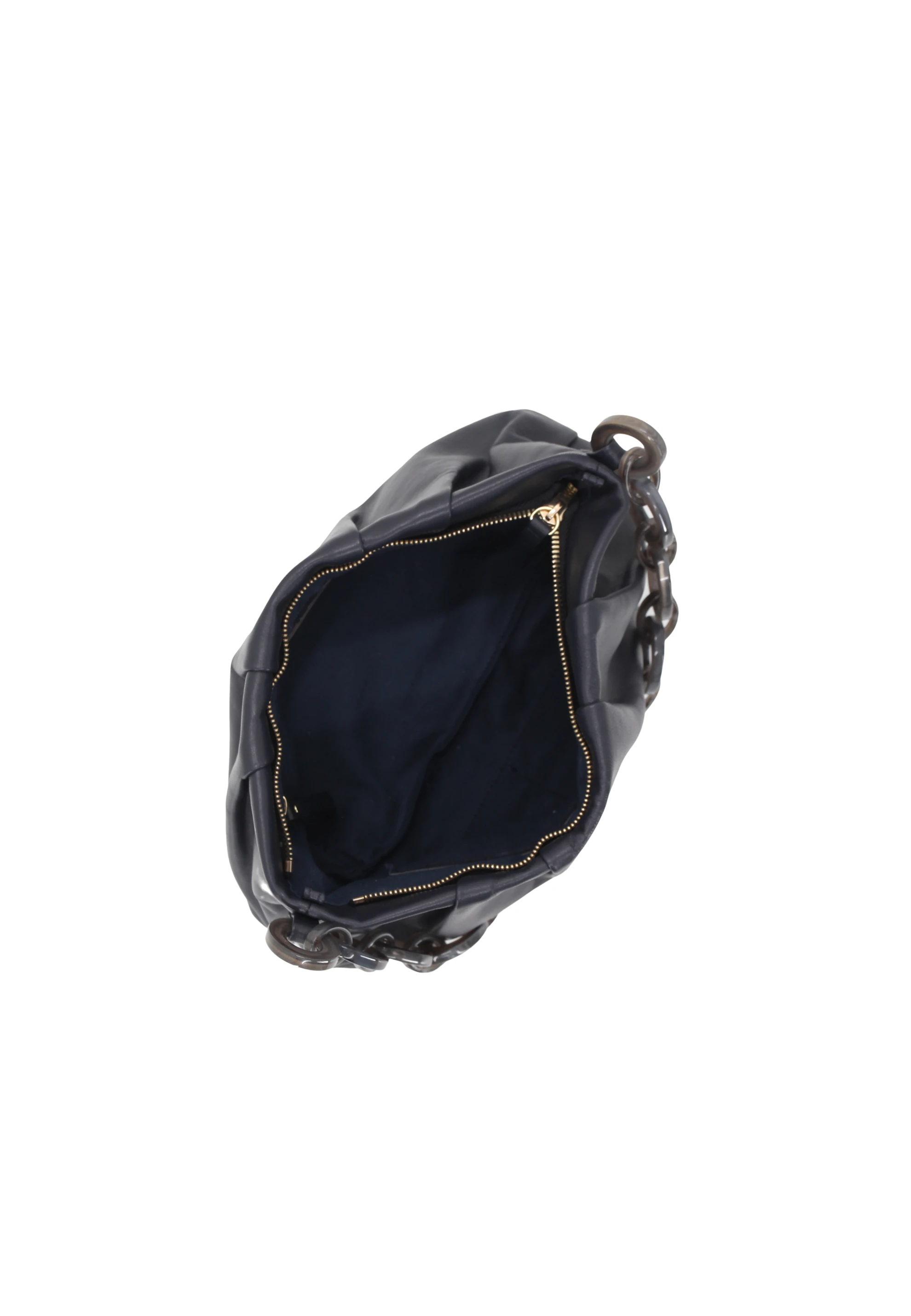 Borsa a spalla DAYA Pelle Piuma lucido