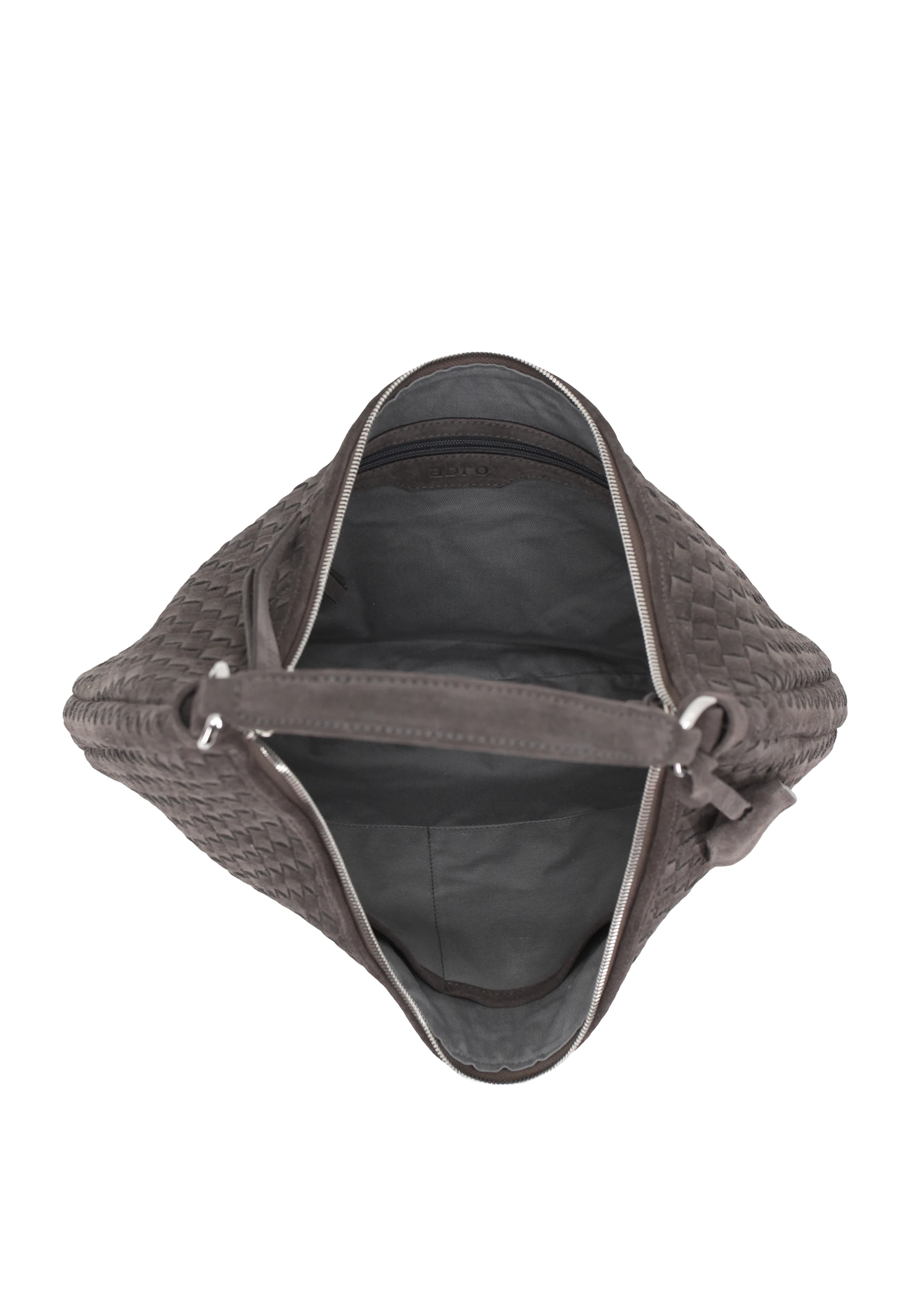 Beutel NANA  Leder Suede weaving