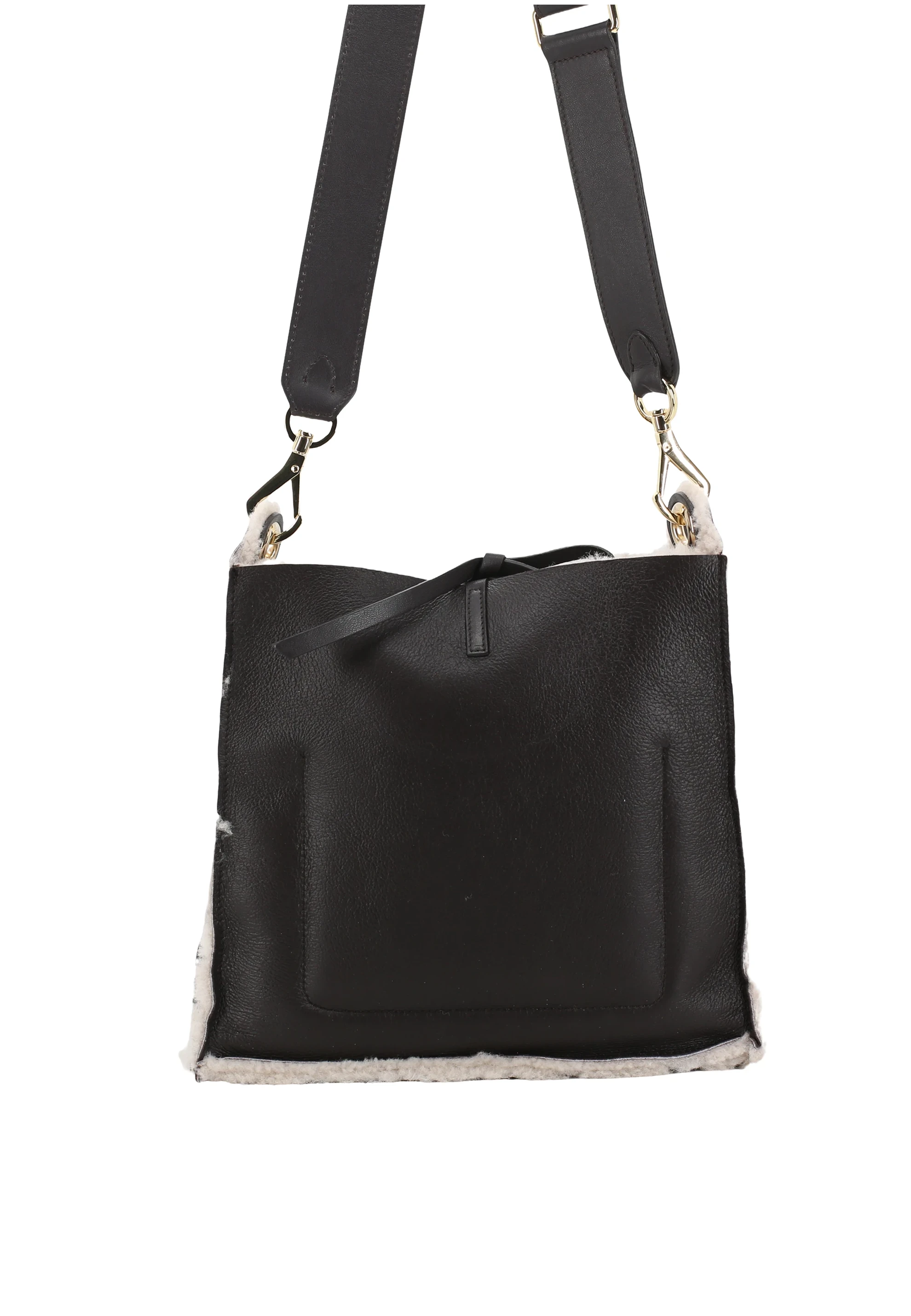 Cross body RAQUEL small Leather Shearling reversible