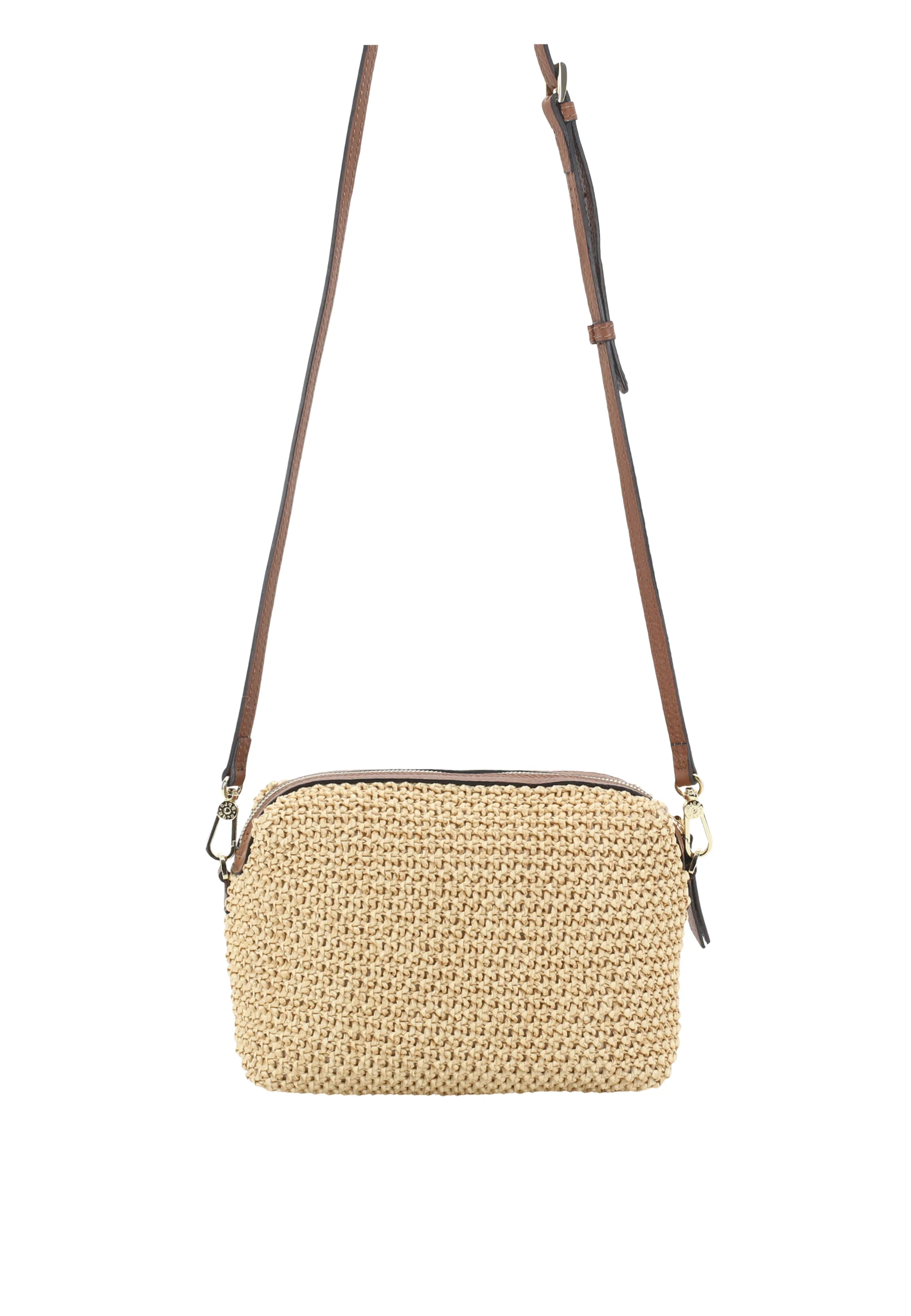 Cross body bag KAIA Raffia Maglia/leather