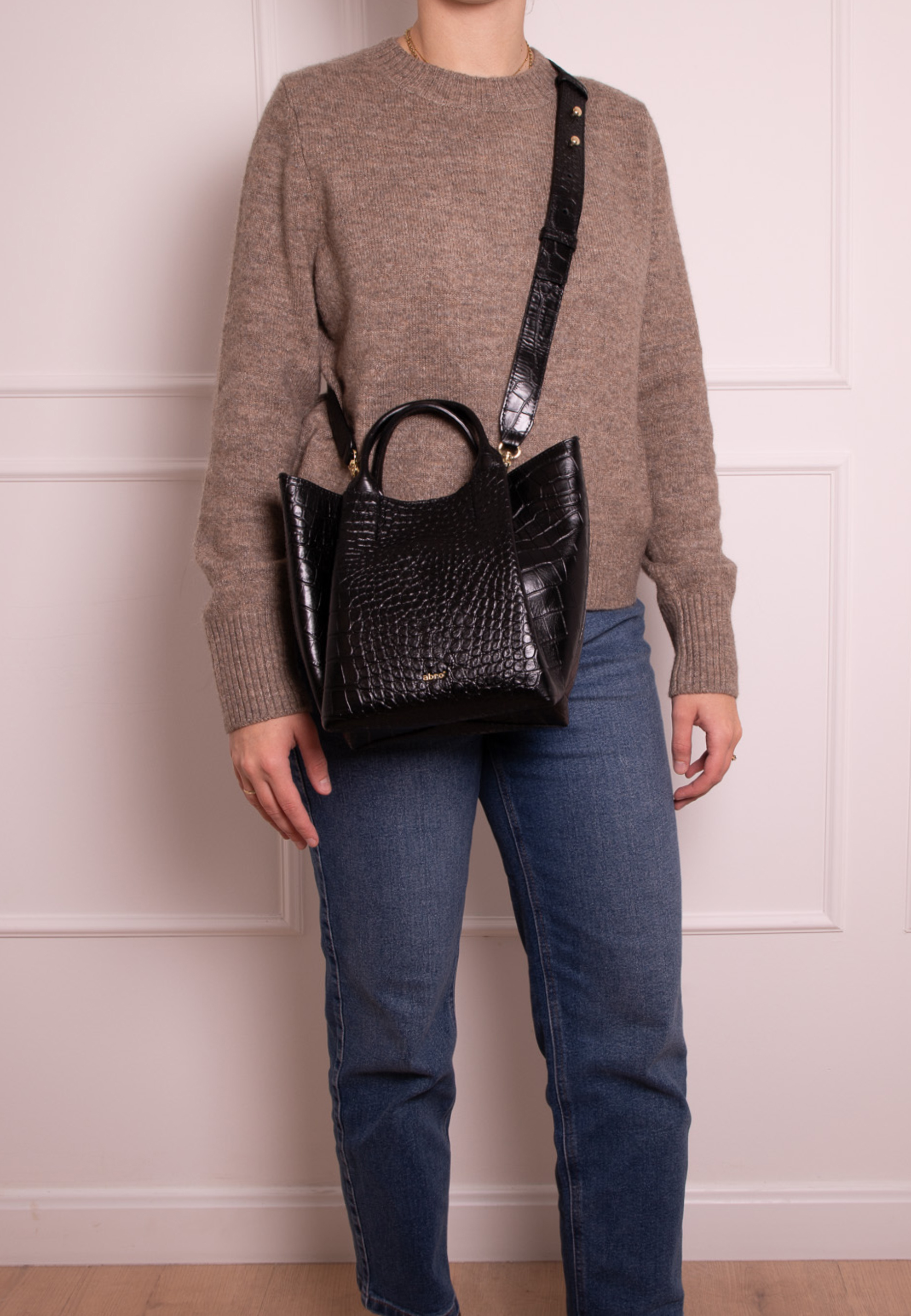 Shopper ESSENTIAL small Leather Cocco Mondial