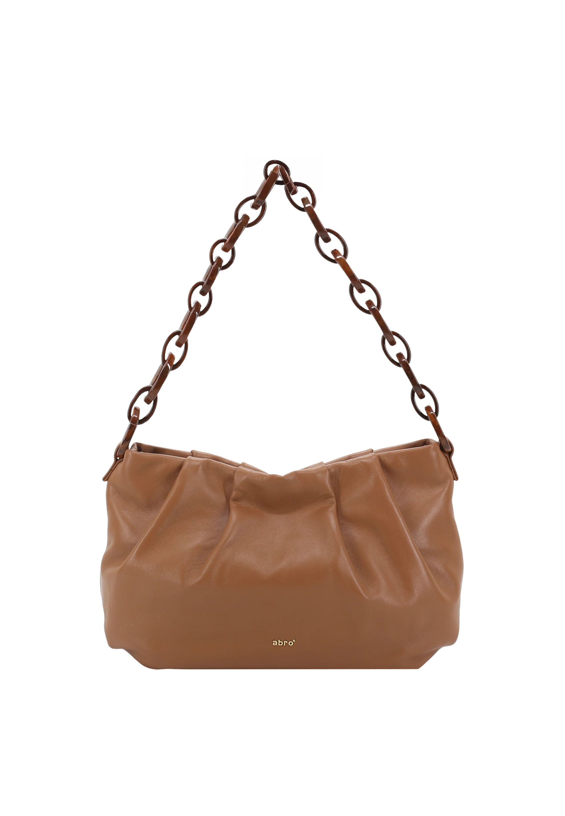 Borsa a spalla DAYA Pelle Piuma lucido
