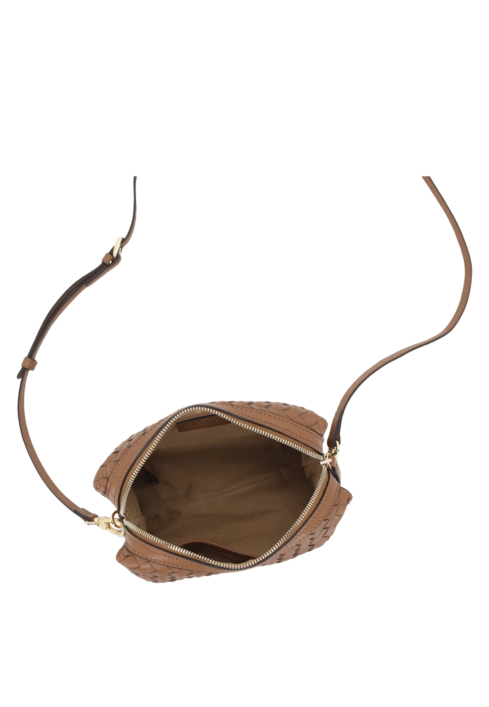 Cross body bag KAIA Leather Piuma weaving