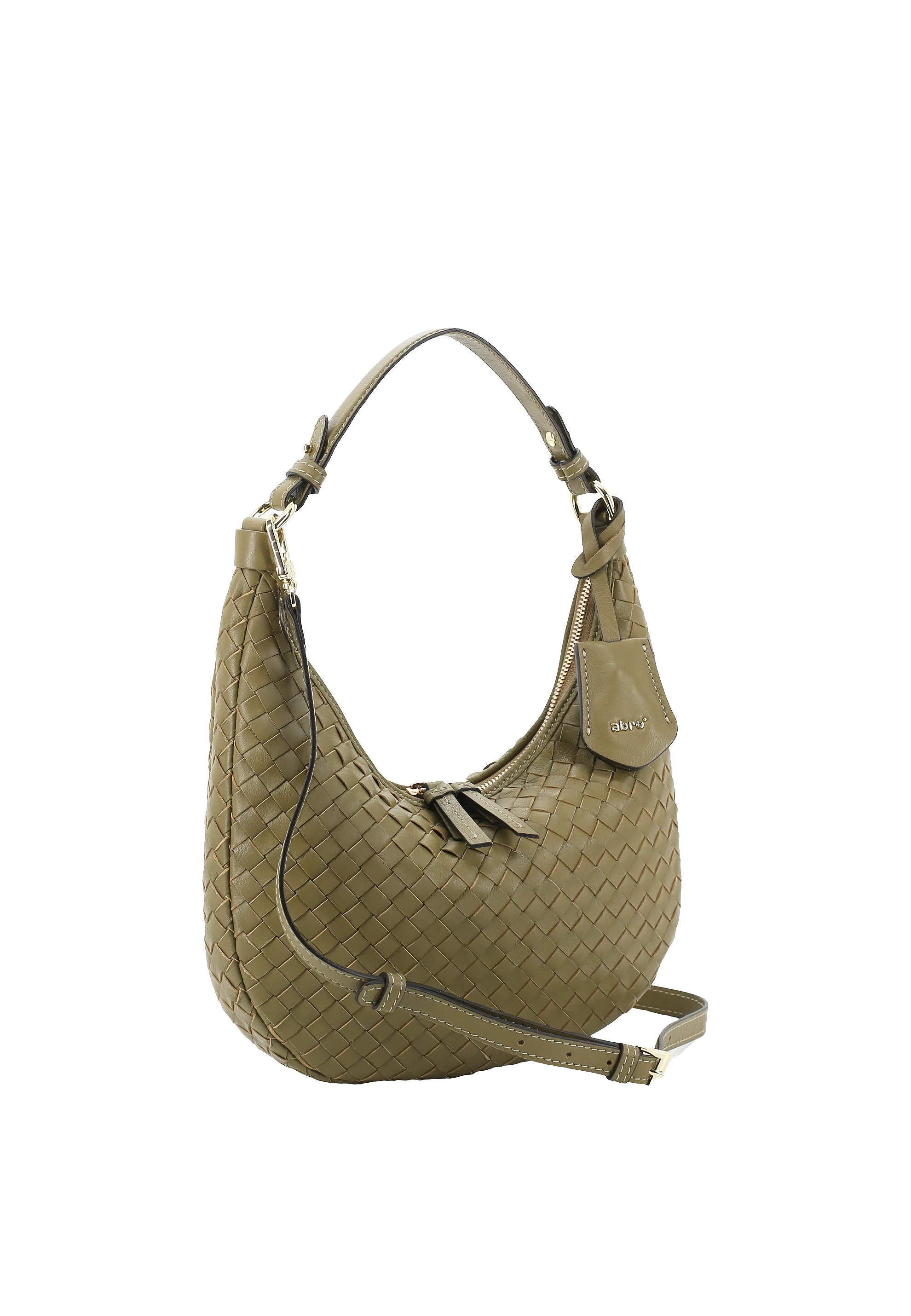 Sacca NANA mini Pelle Piuma weaving