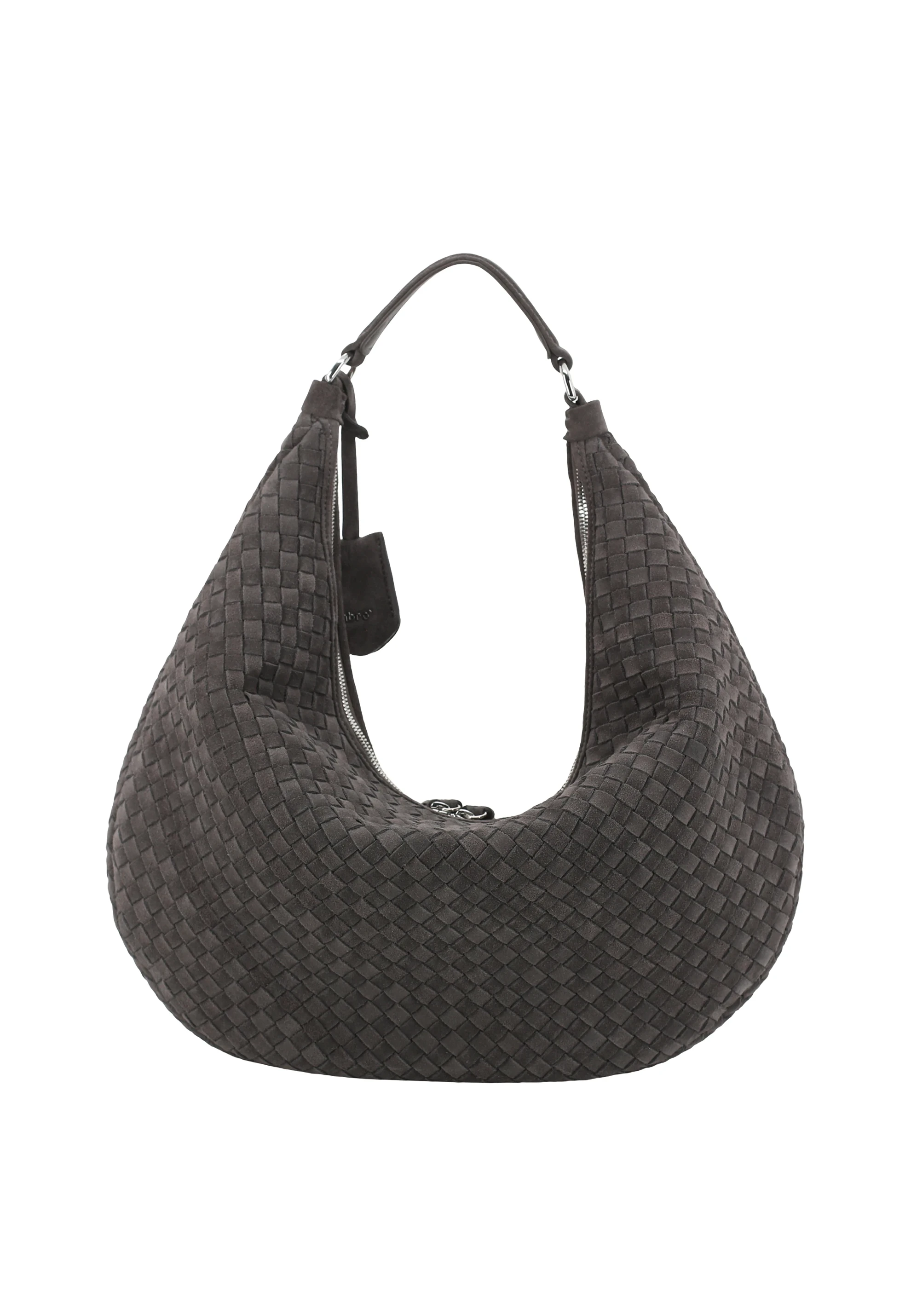 Beutel NANA  Leder Suede weaving