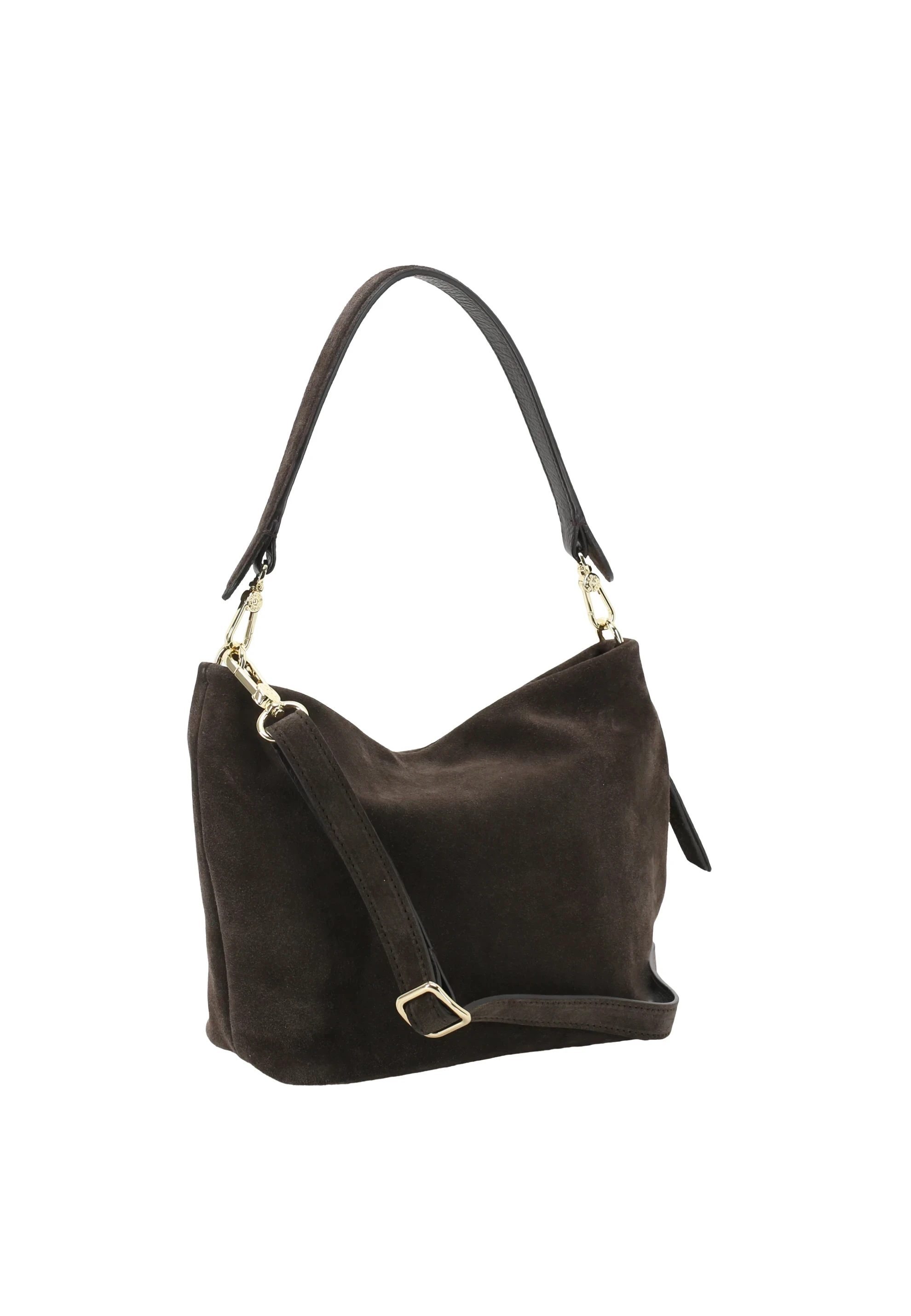 Bolso hobo EBONY SMALL Piel Suede