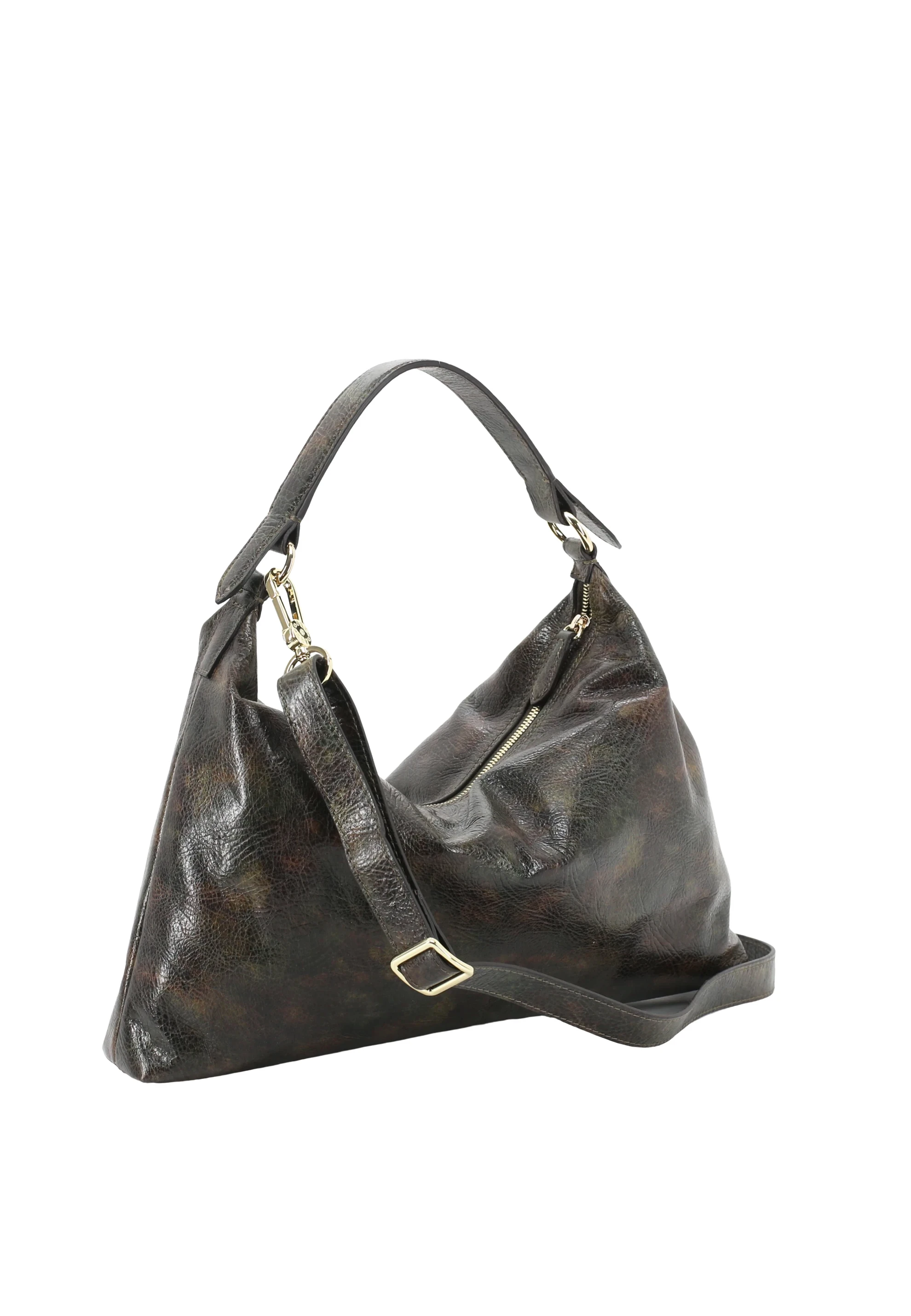 Hobo bag ALL IN ONE small Leather Poker
