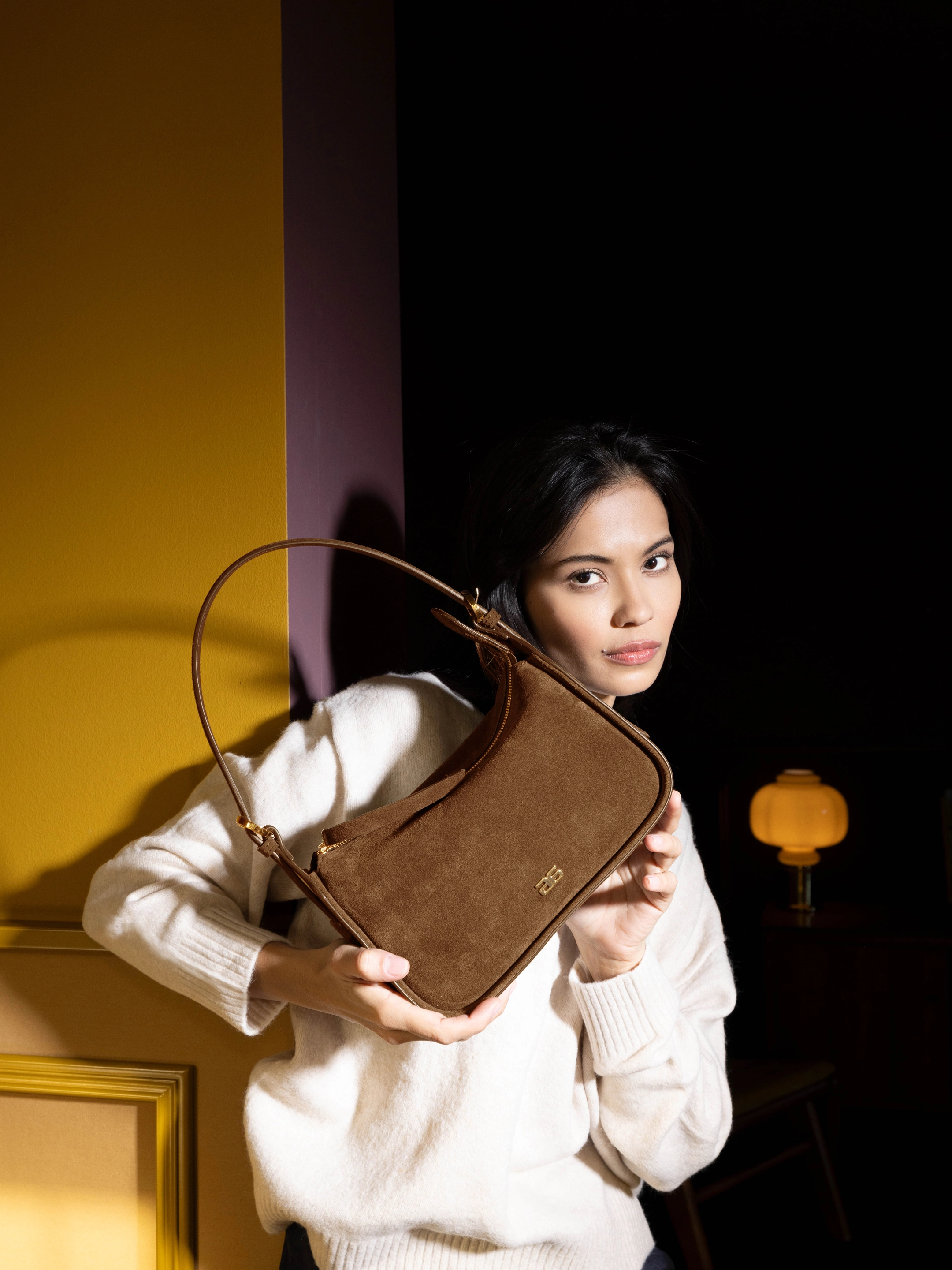 Shoulder bag BEST FRIEND Leather Suede