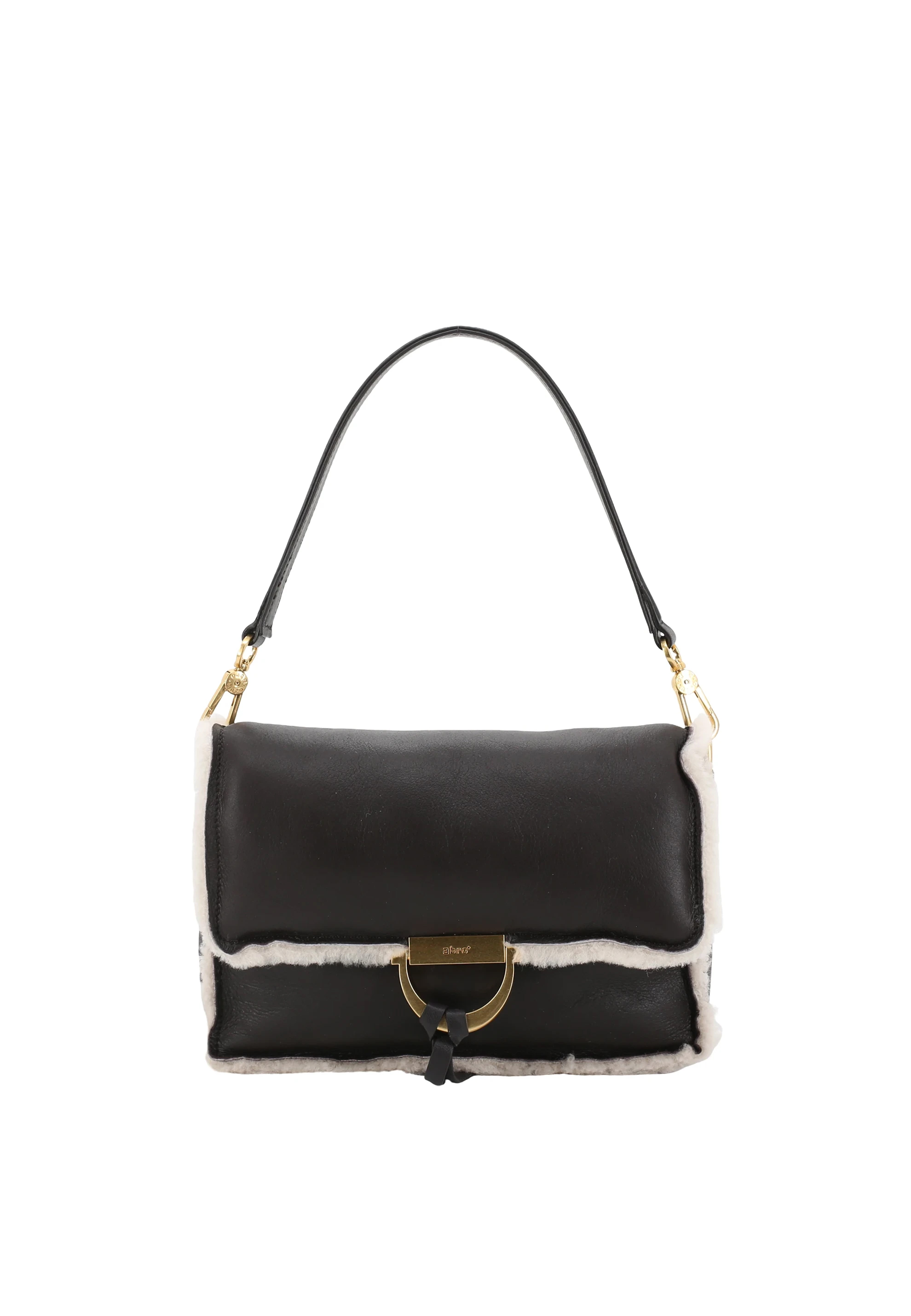 Shoulder Bag TEMI Leather Shearling reversible