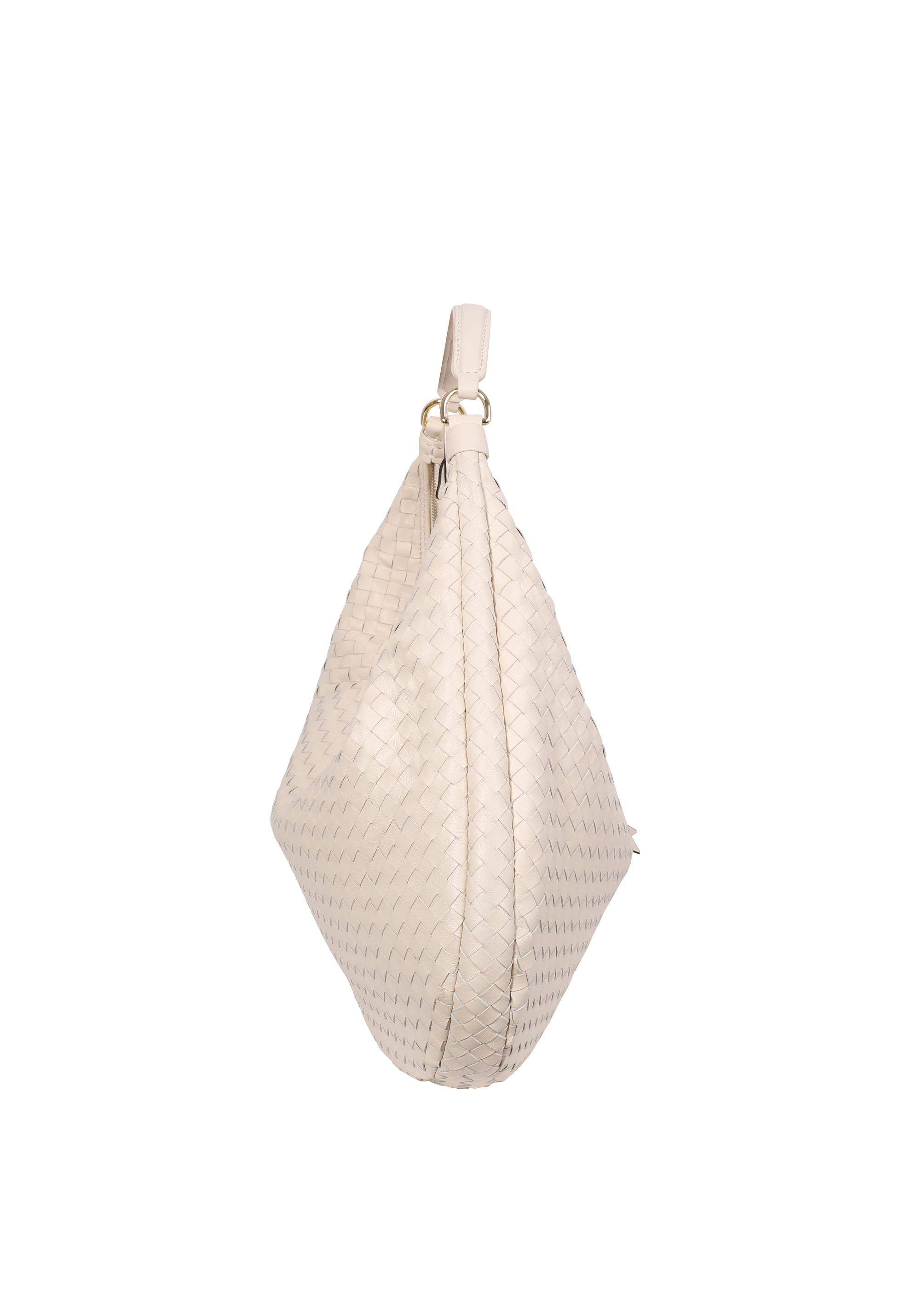 Sacca NANA Pelle Piuma weaving
