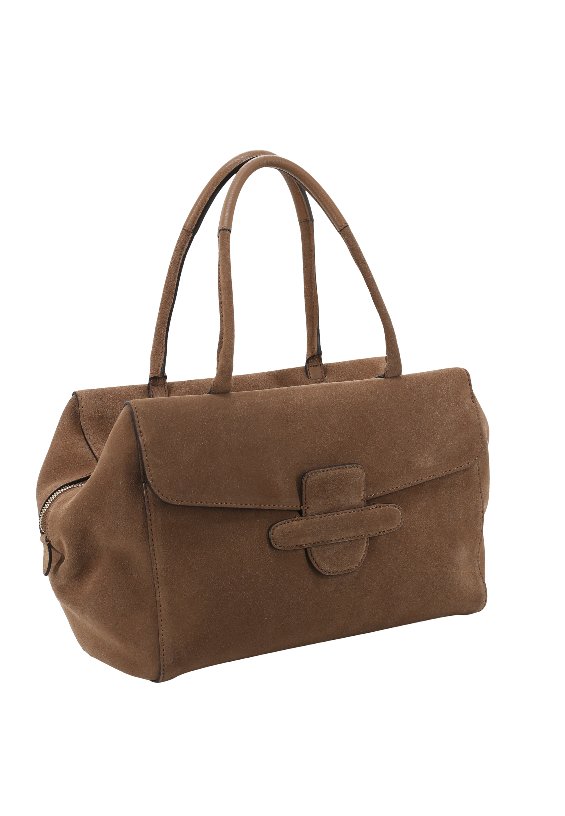 Schultertasche CAMILLA Leder Suede