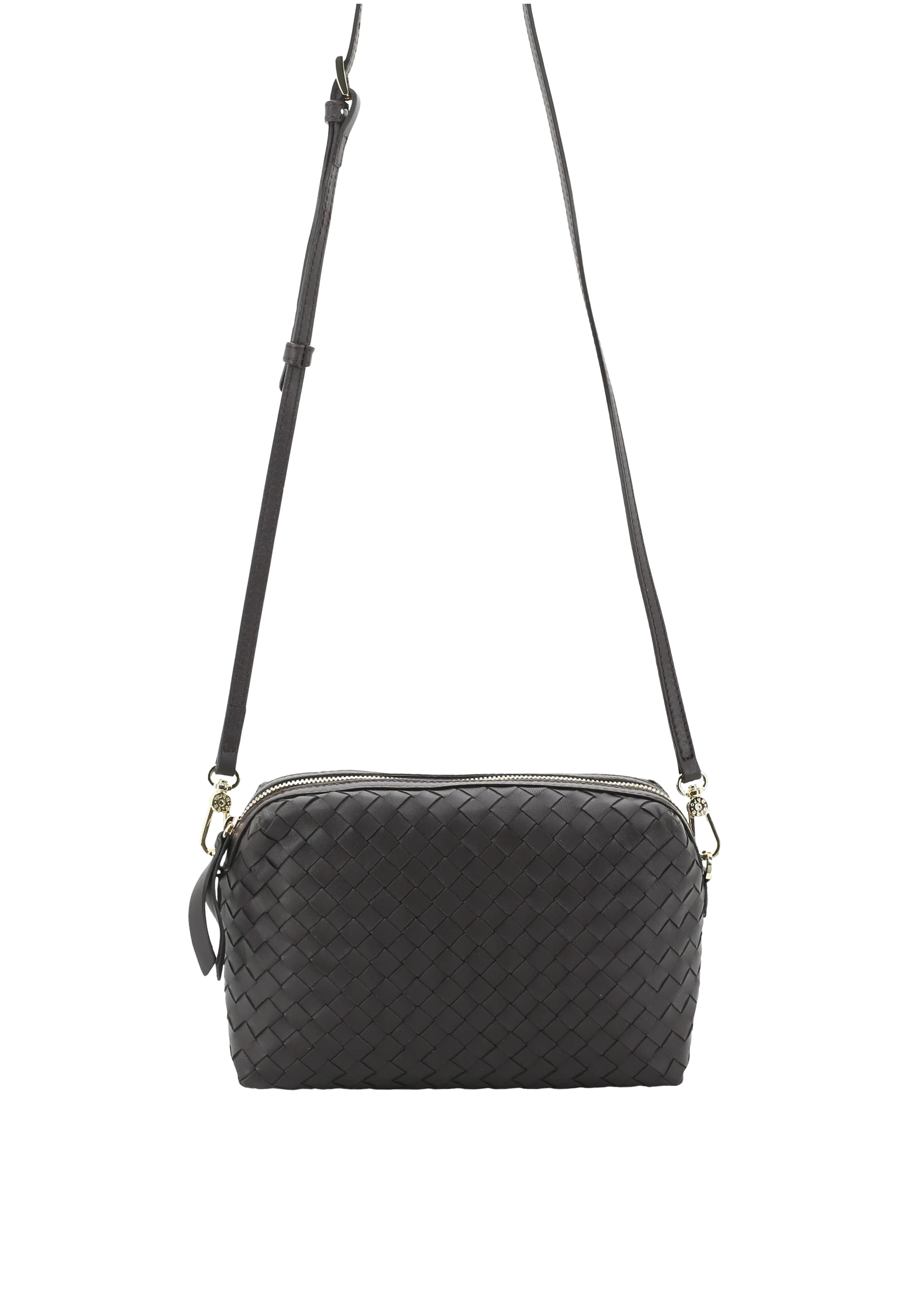 Umhängetasche KAIA Leder Piuma woven