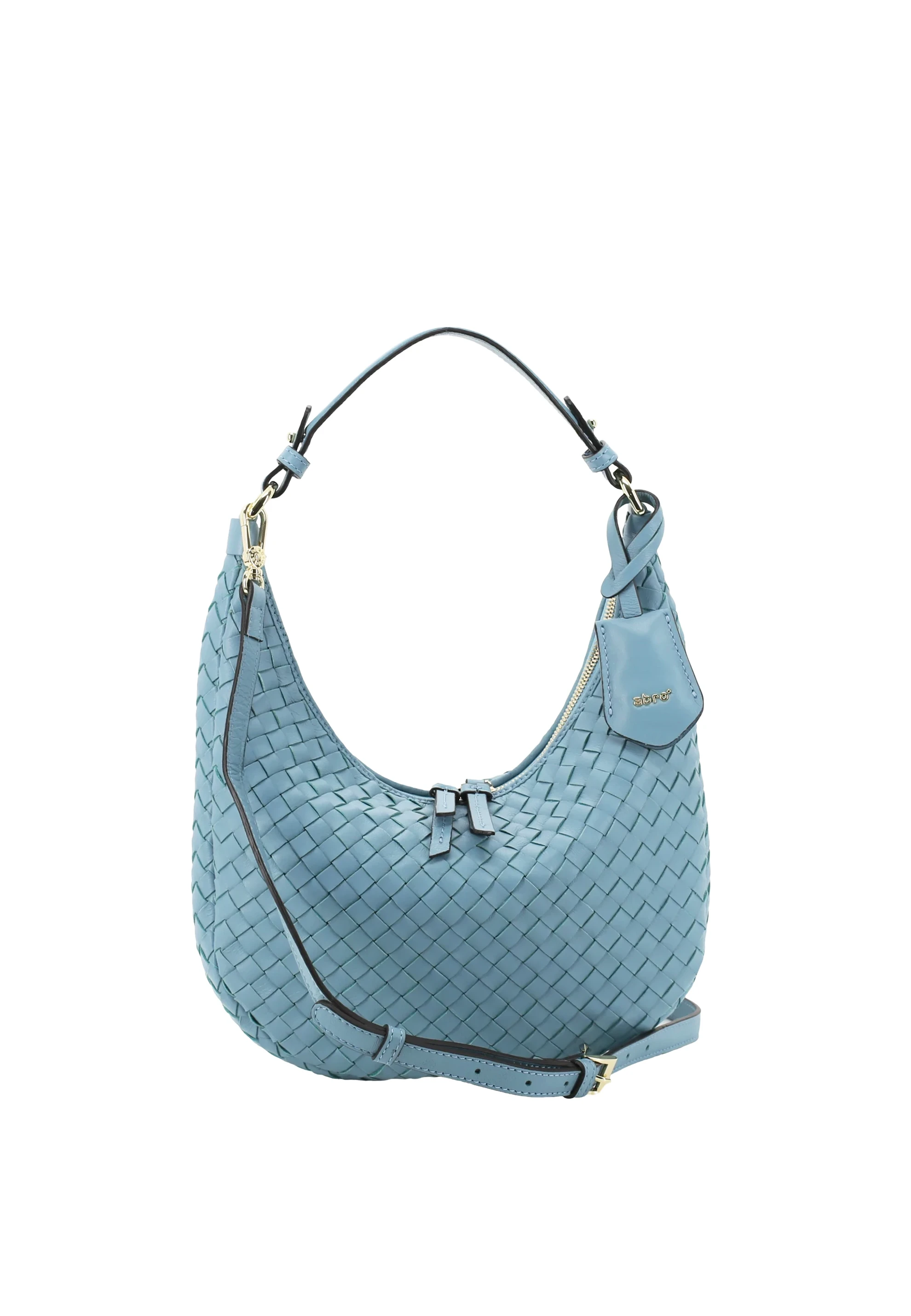 Beutel NANA mini Leder Piuma weaving