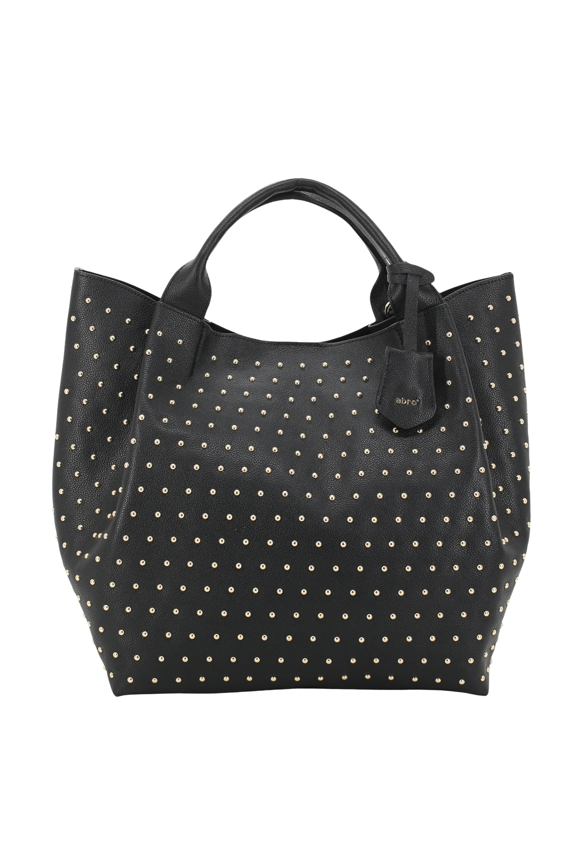 Shopper ESSENTIAL studs large Leather Agave